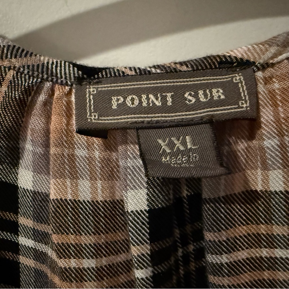 Boho Style J. Crew plaid flannel shirt - Picture 4 of 10